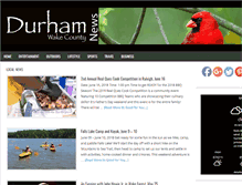 Tablet Screenshot of durhamwakecountynews.com